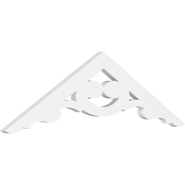 Ekena Millwork Pitch Robin Architectural Grade PVC Gable Pediment, 36"W x 10 1/2"H x 1"P (7/12) GPP036X011X100ROB - main